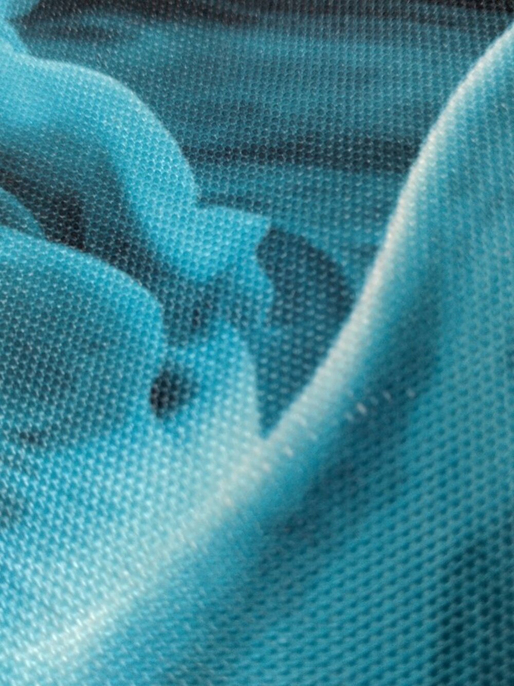 Nike Tote Bag Blue Abstract Print Padded Shoulder Strap Trippy Swirl Travel - Picture 16 of 16